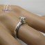 แหวนทองคำขาว แหวนเพชร  แหวนแต่งงาน แหวนหมั้น - R1367DWG
